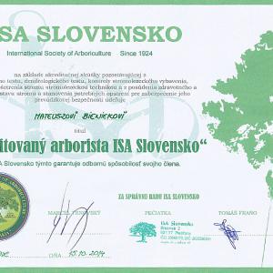 Isa Slovensko Osvedčenie
